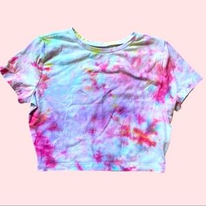 Tie dyed cropped top